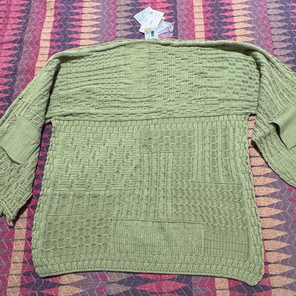 Connemara Knit Wear Vintage Women Merino Wool Shawl Pocket Sweater Ireland Cover - Picture 7 of 10